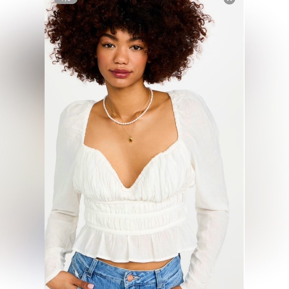 Free People Chloe Pedlum top NWOT
